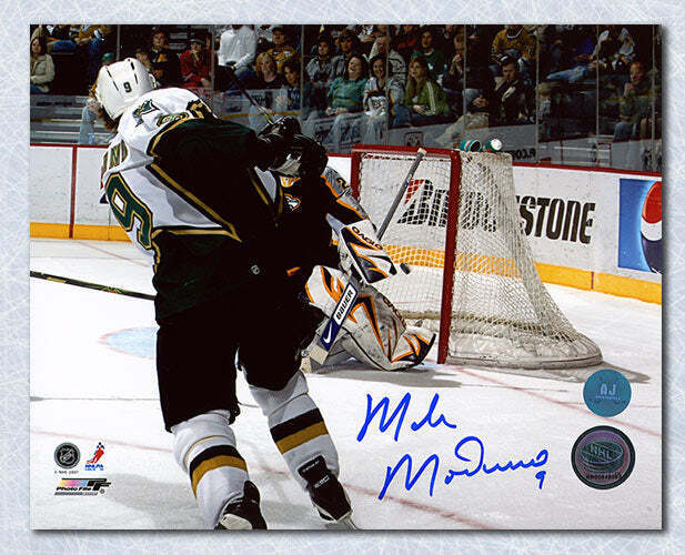 Mike Modano Dallas Stars Autographed USA Born Record Goal 503 8x10 Photo Image 1