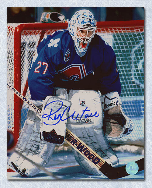 Ron Hextall Quebec Nordiques Autographed Goalie 8x10 Photo Image 1