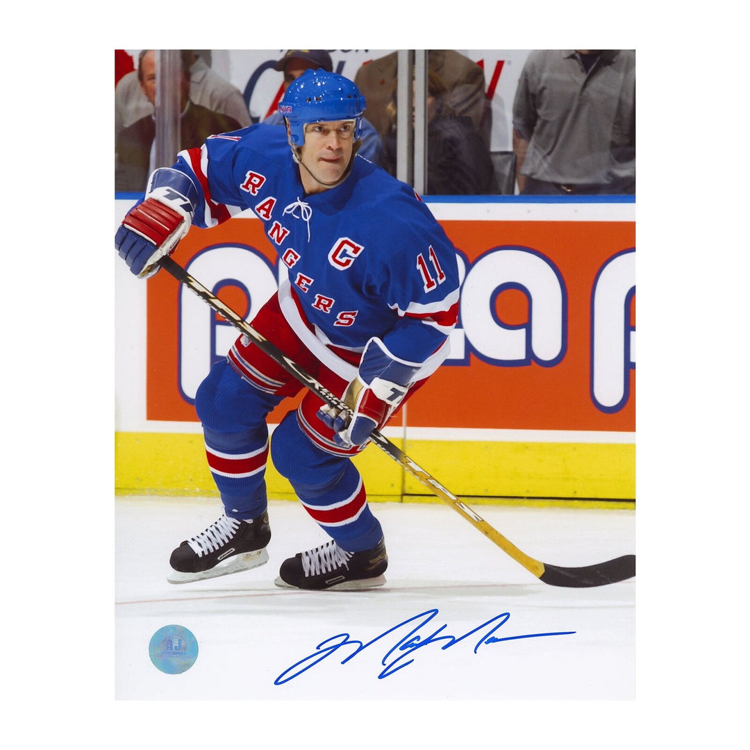 Mark Messier New York Rangers Autographed Action 8x10 Photo Image 1