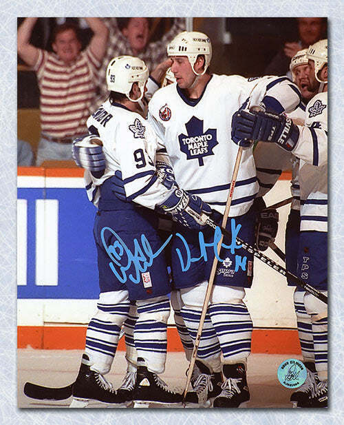 Doug Gilmour & Dave Andreychuk Toronto Maple Leafs Dual Signed 8x10 Photo Image 1