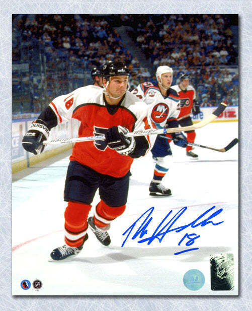 Dale Hawerchuk Philadelphia Flyers Autographed Hockey 8x10 Photo Image 1