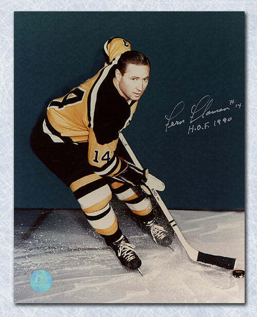Fern Flaman Boston Bruins Autographed 8x10 Photo Image 1