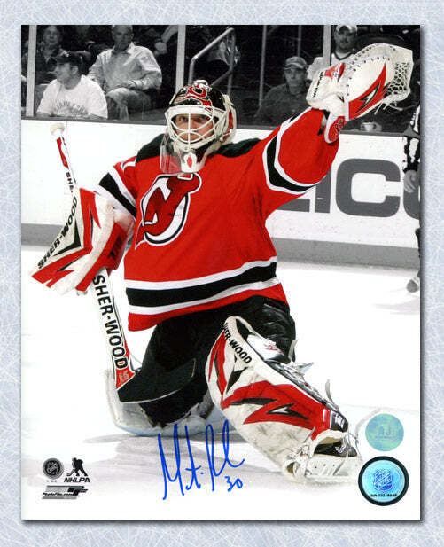 Martin Brodeur New Jersey Devils Autographed Goalie Spotlight 8x10 Photo Image 1