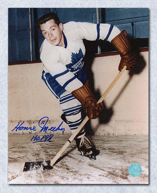 Howie Meeker Toronto Maple Leafs Autographed Original Six Hockey 8x10 Photo Image 1