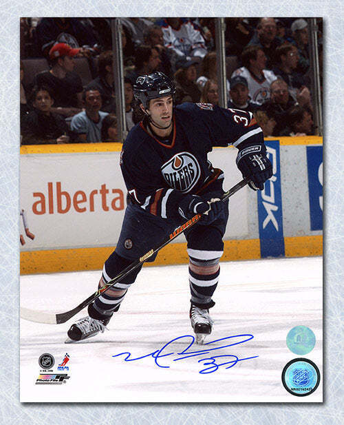 Mike Peca Edmonton Oilers Autographed NHL Hockey 8x10 Photo Image 1