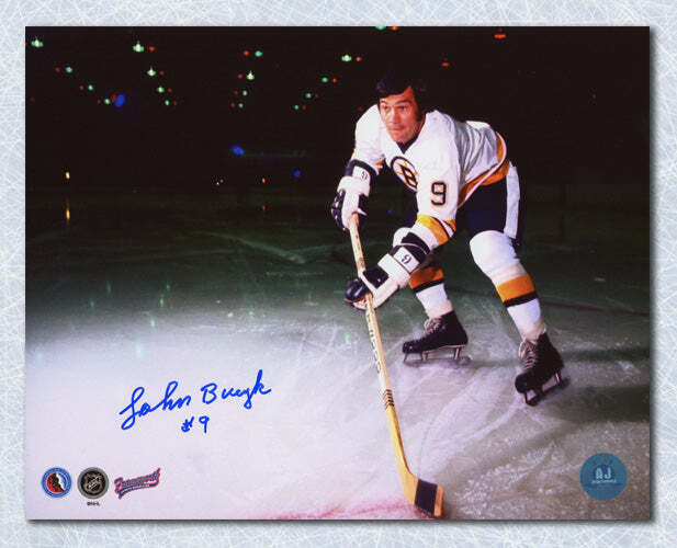 Johnny Bucyk Boston Bruins Autographed On Ice Feature 8x10 Photo Image 1