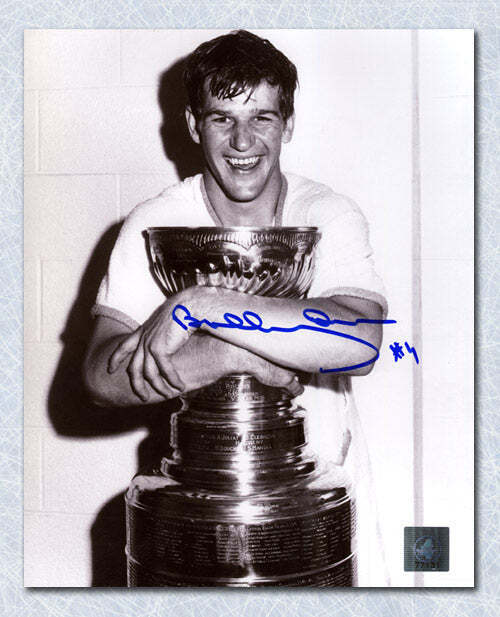 Bobby Orr Boston Bruins Autographed Stanley Cup Champion 8x10 Photo Image 1