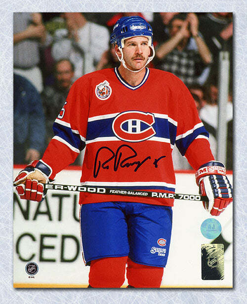 Rob Ramage Montreal Canadiens Autographed Action 8x10 Photo Image 1