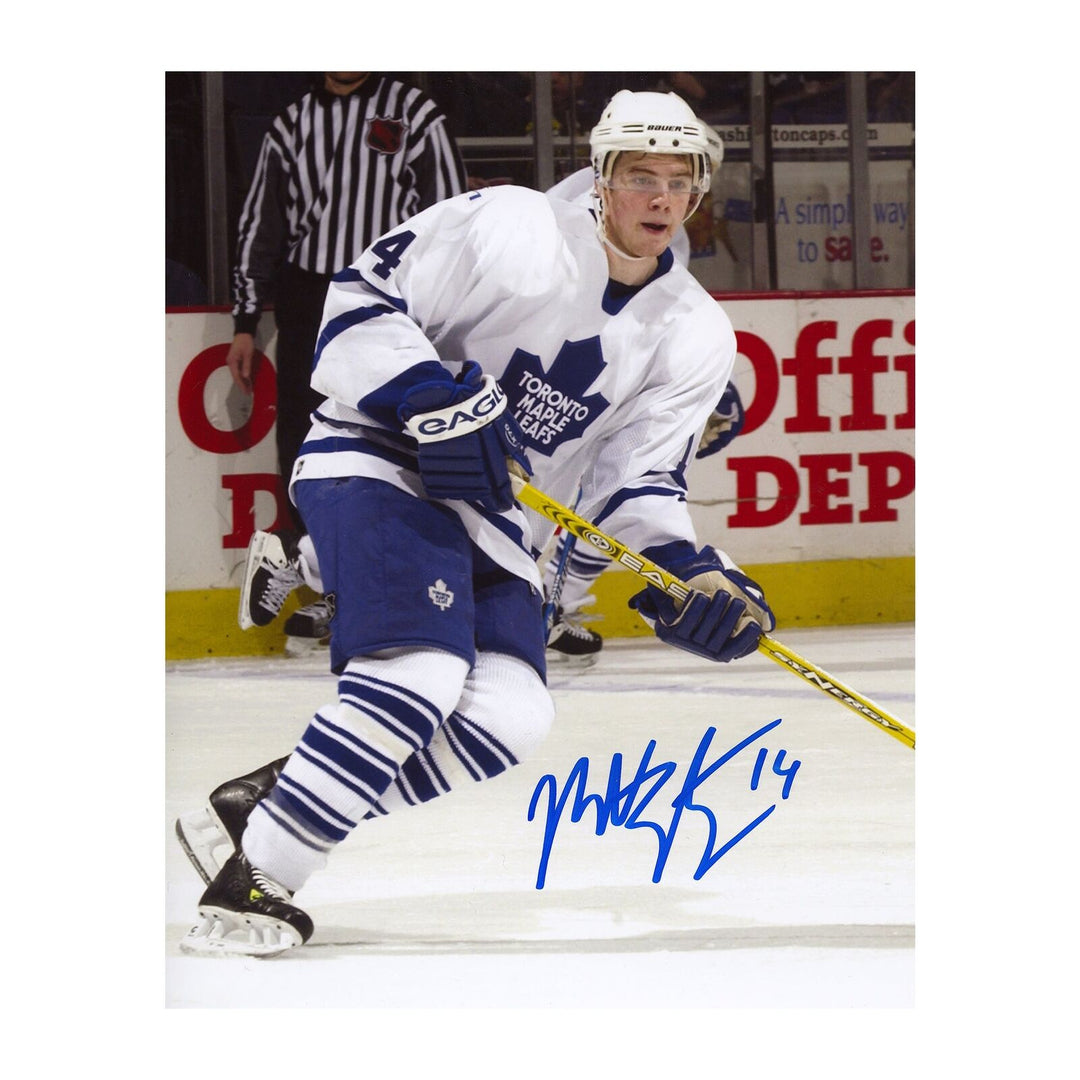 Matt Stajan Toronto Maple Leafs Autographed 8x10 Photo Image 1