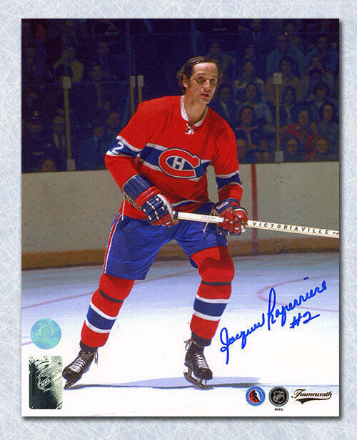 Jacques Laperriere Montreal Canadiens Autographed Hockey 8x10 Photo Image 1