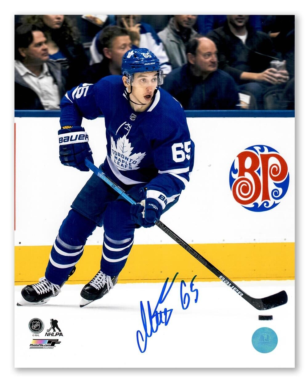 Ilya Mikheyev Toronto Maple Leafs Autographed Action 8x10 Photo Image 1