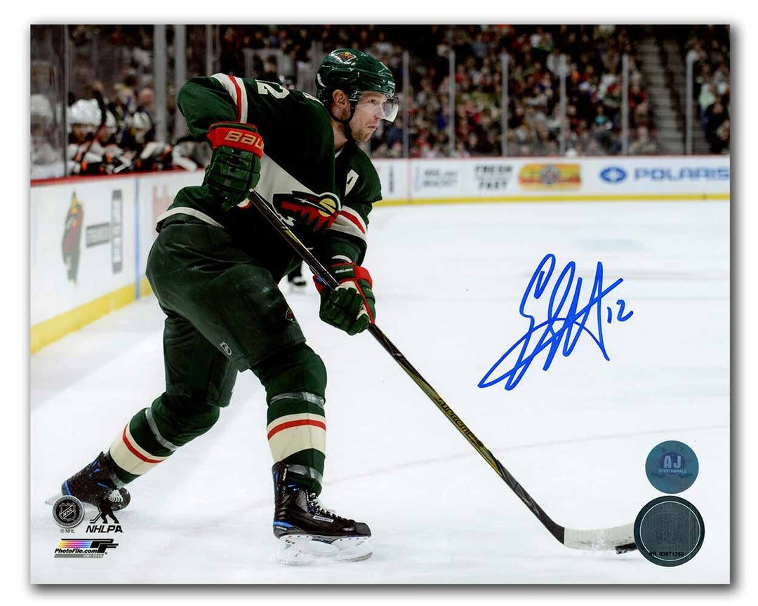 Eric Staal Minnesota Wild Autographed Hockey 8x10 Photo Image 1