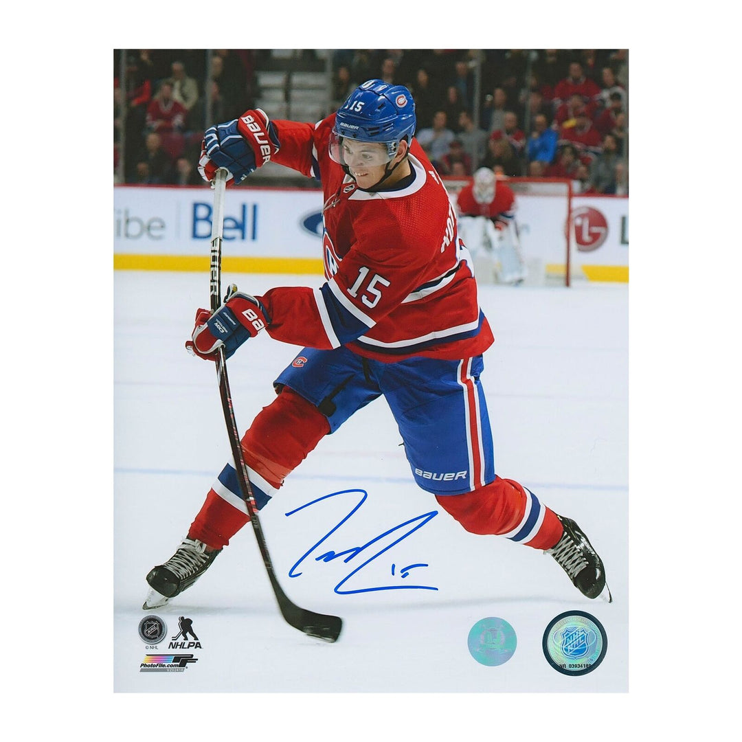 Jesperi Kotkaniemi Montreal Canadiens Autographed 8x10 Photo Image 1