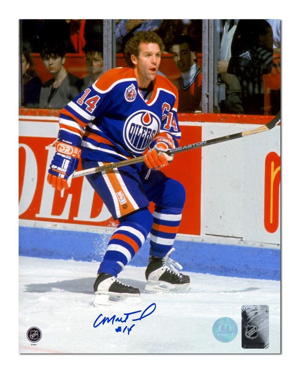 Craig MacTavish Edmonton Oilers Autographed Hockey Captain 8x10 Photo Image 1