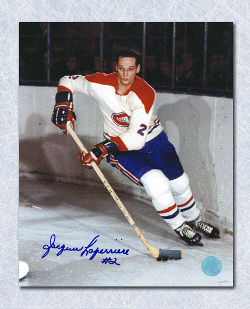 Jacques Laperriere Montreal Canadiens Signed Defense 8x10 Photo Image 1