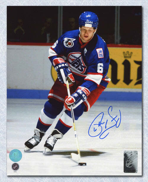 Phil Housley Winnipeg Jets Autographed Hockey Playmaker 8x10 Photo Image 1