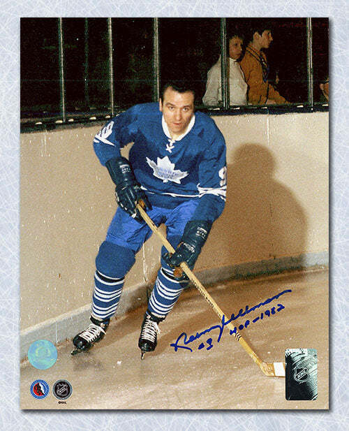 Norm Ullman Toronto Maple Leafs Autographed Hockey Legend 8x10 Photo Image 1