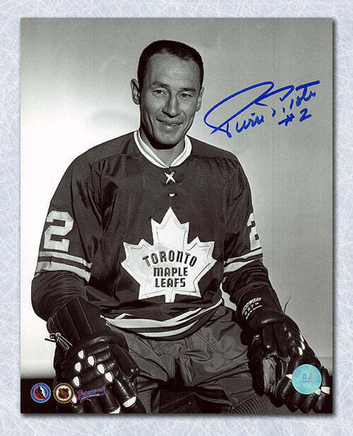 Pierre Pilote Toronto Maple Leafs Autographed Hockey 8x10 Photo Image 1