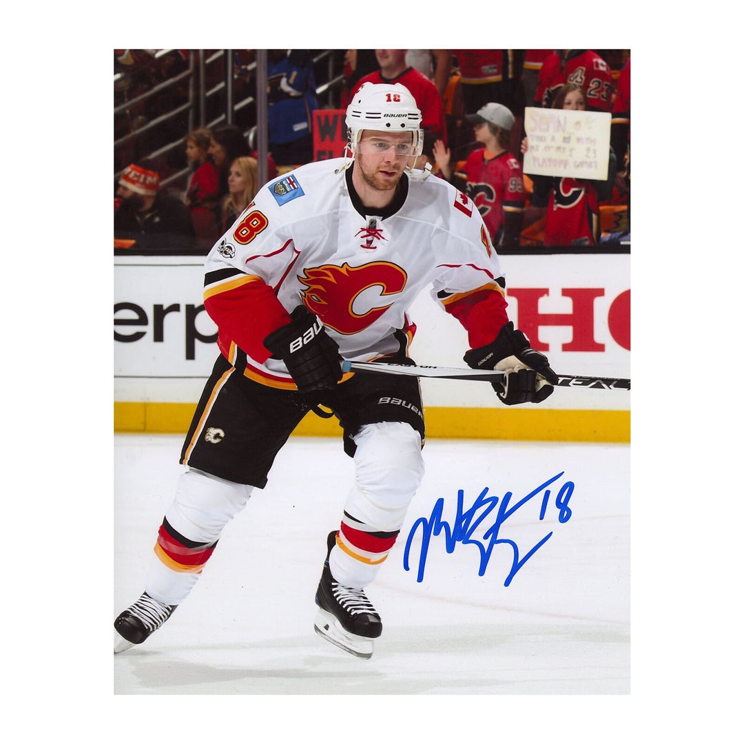 Matt Stajan Calgary Flames Autographed 8x10 Photo Image 1