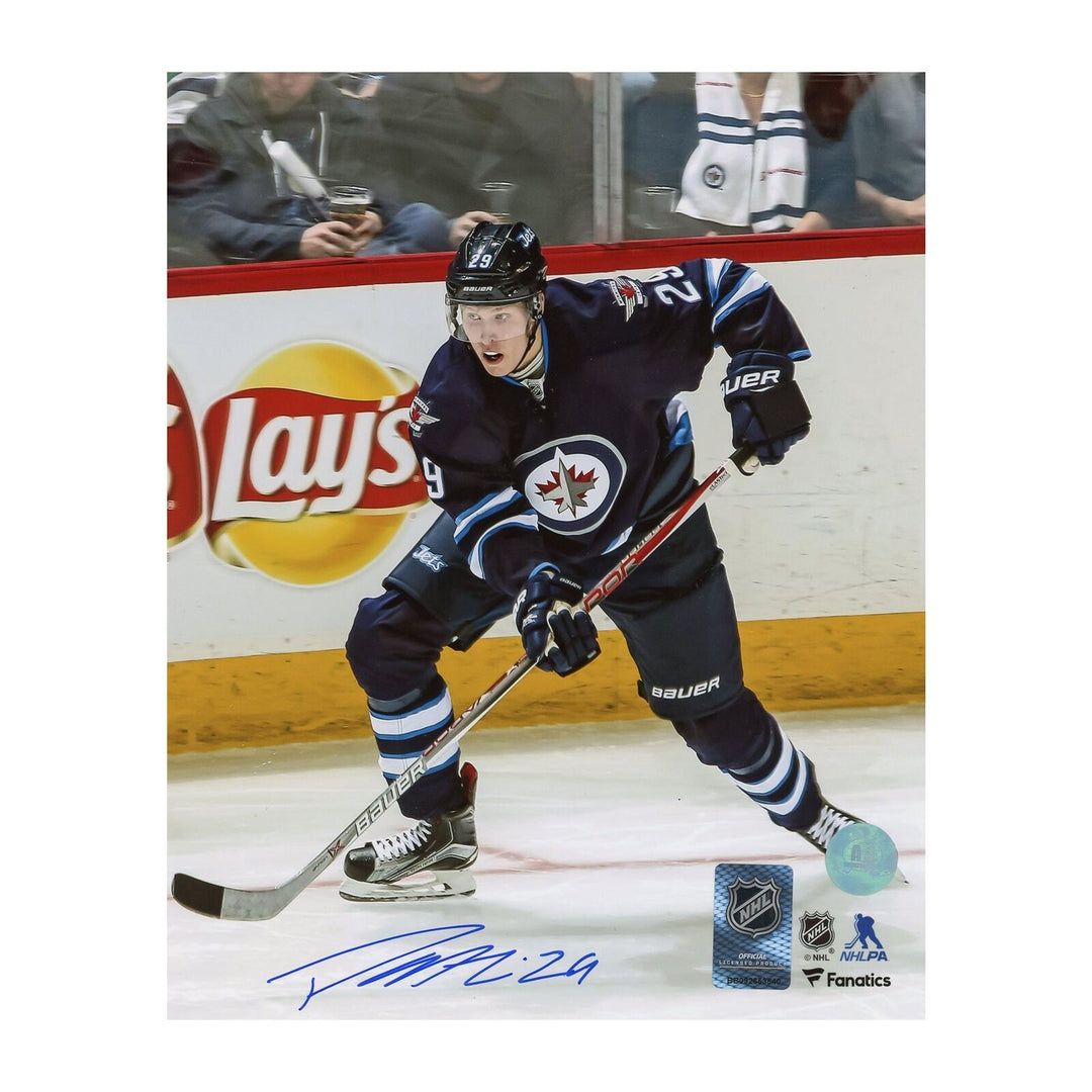 Patrik Laine Winnipeg Jets Signed 1st NHL Game 8x10 Photo Image 1