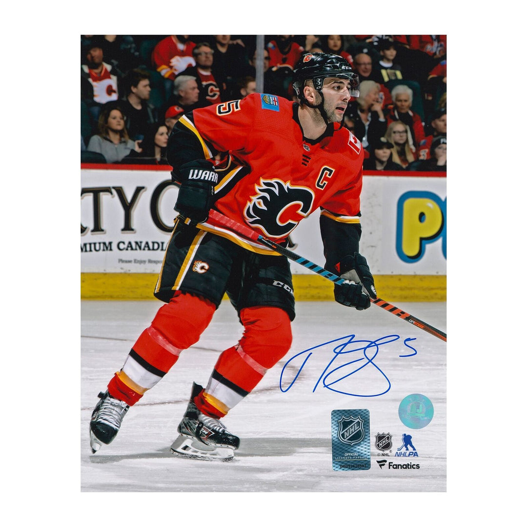 Mark Giordano Calgary Flames Autographed Captain 8x10 Photo Image 1