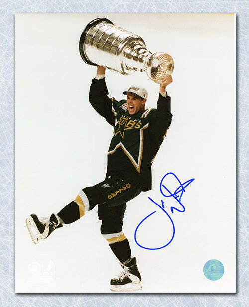 Joe Nieuwendyk Dallas Stars Autographed 1999 Stanley Cup 8x10 Photo Image 1
