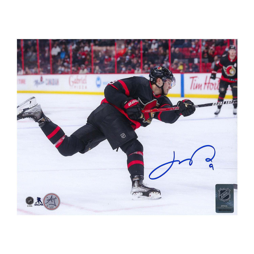 Josh Norris Signed Ottawa Senators Slapshot 8x10 Photo Image 1