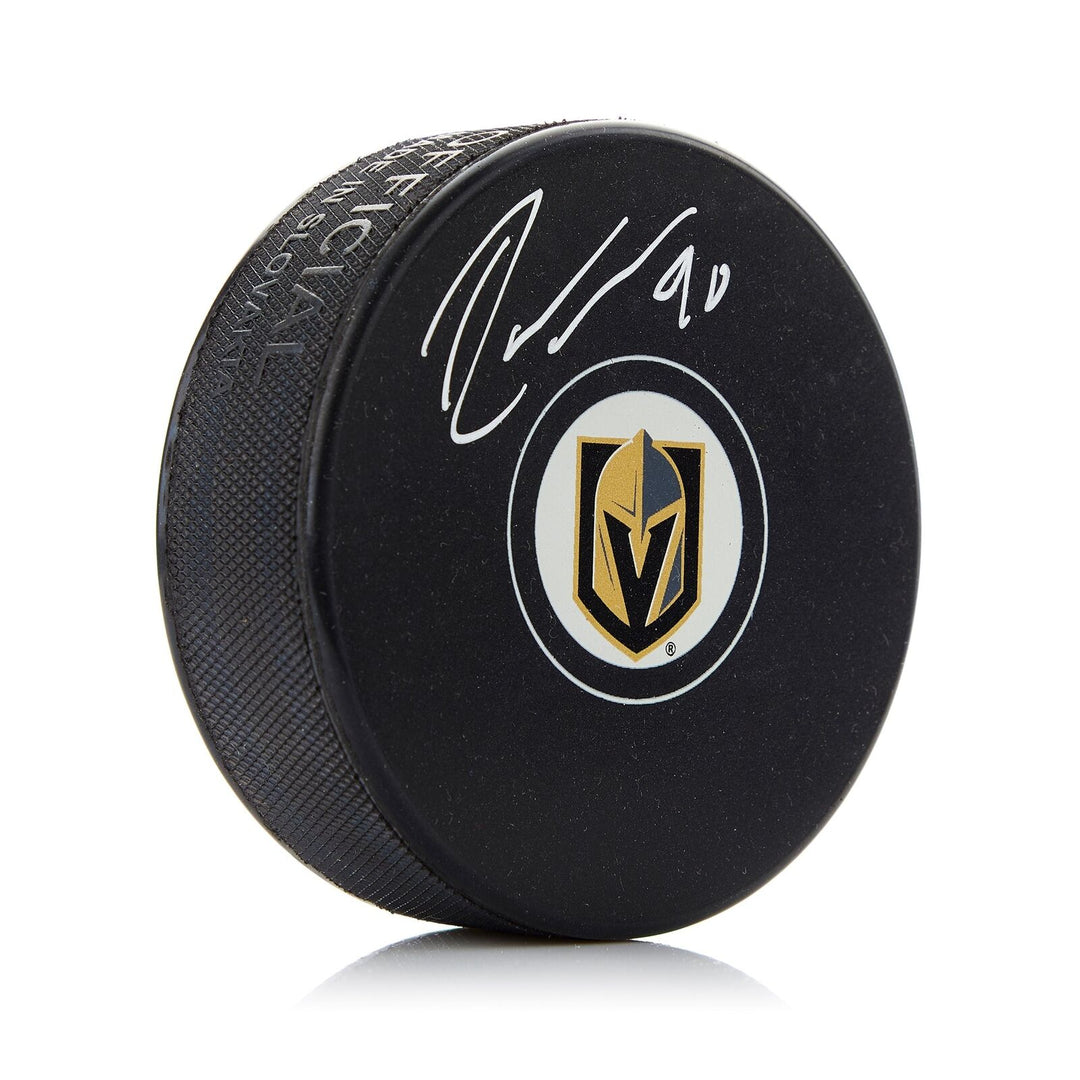 Robin Lehner Vegas Golden Knights Autographed Hockey Puck Image 1