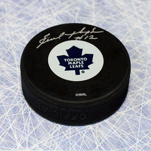 Errol Thompson Toronto Maple Leafs Autographed Hockey Puck Image 1