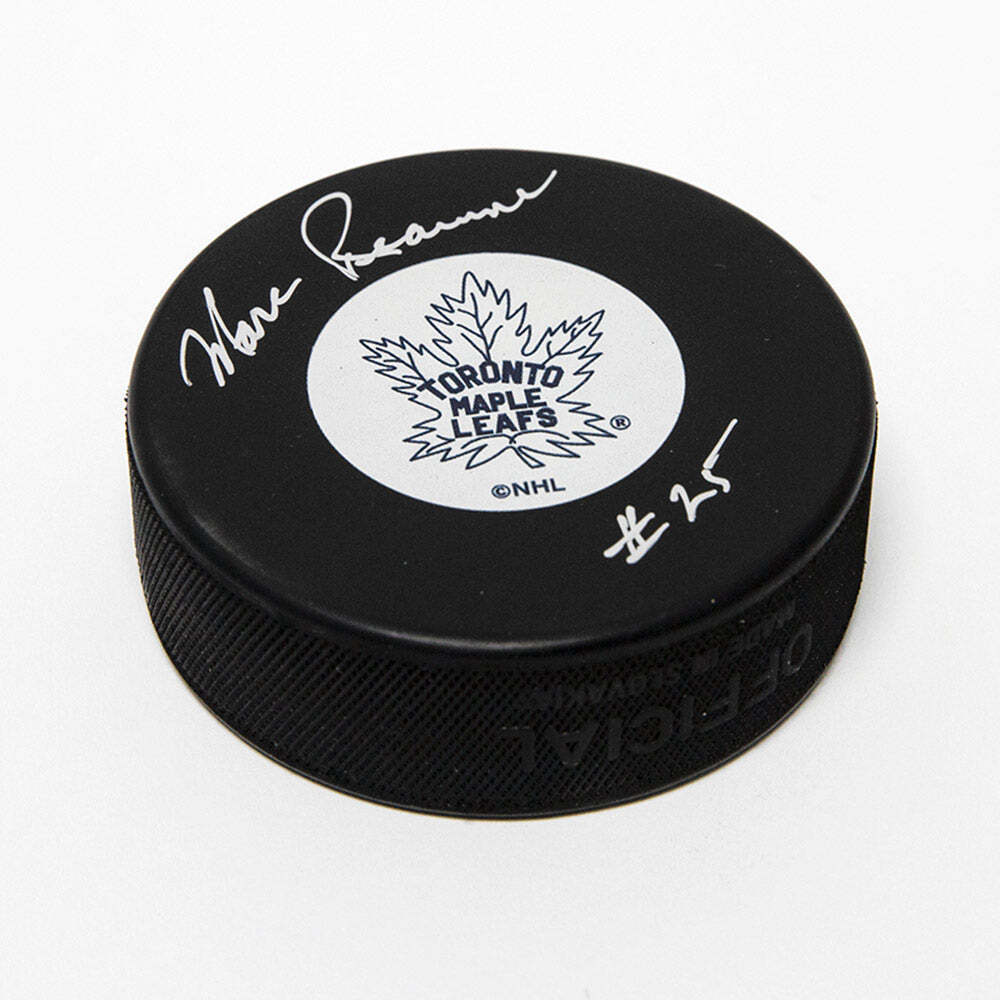 Marc Reaume Toronto Maple Leafs Autographed Hockey Puck Image 1