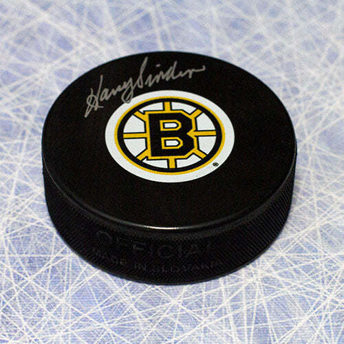 Harry Sinden Boston Bruins Autographed Hockey Puck Image 1