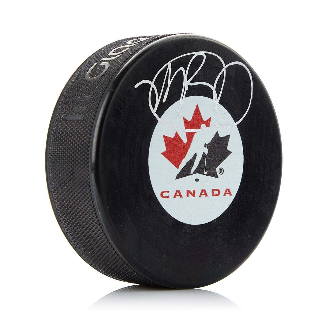 Mike Babcock Team Canada Autographed Hockey Puck Image 1