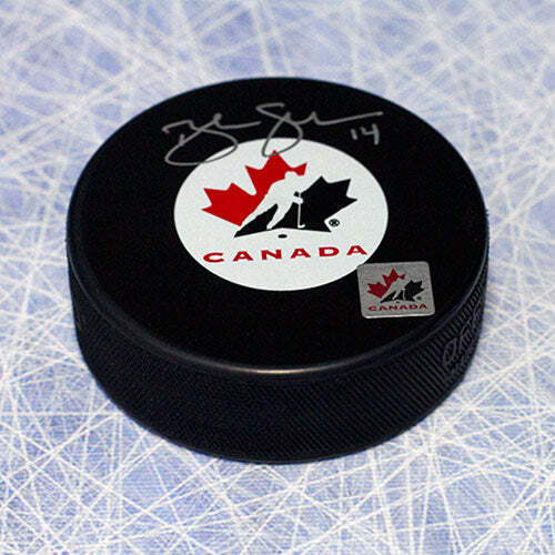 Brendan Shanahan Team Canada Autographed Olympic Hockey Puck Image 1