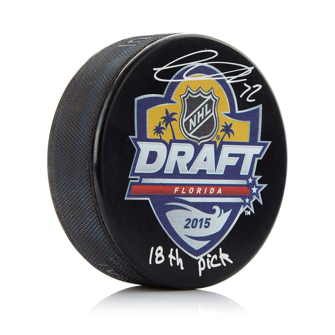 Thomas Chabot Signed 2015 NHL Entry Draft Puck with 18th Pick Image 1