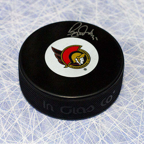 Ron Tugnutt Ottawa Senators Autographed Hockey Puck Image 1