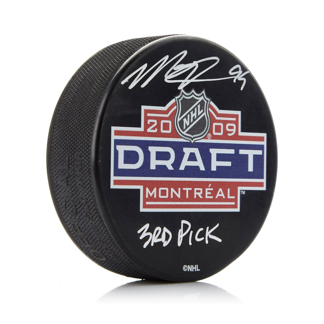 Matt Duchene Signed 2009 NHL Entry Draft Puck with 3rd Pick Note Image 1
