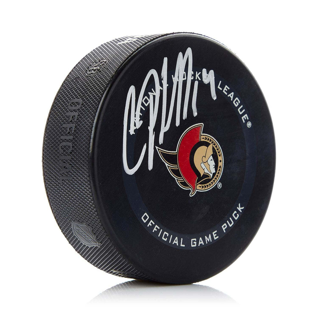 Chris Phillips Ottawa Senators Signed Game Model Puck Image 1