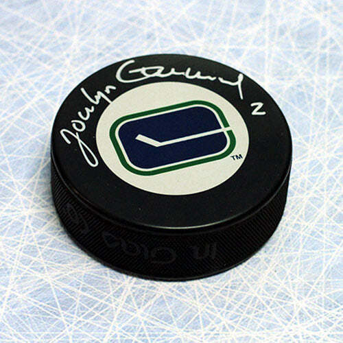 Jocelyn Guevremont Vancouver Canucks Autographed Hockey Puck Image 1