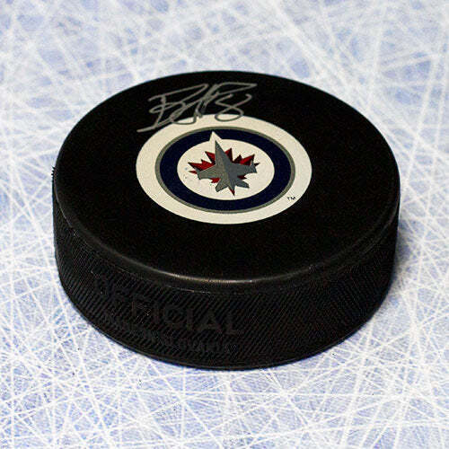 Bryan Little Winnipeg Jets Autographed Hockey Puck Image 1