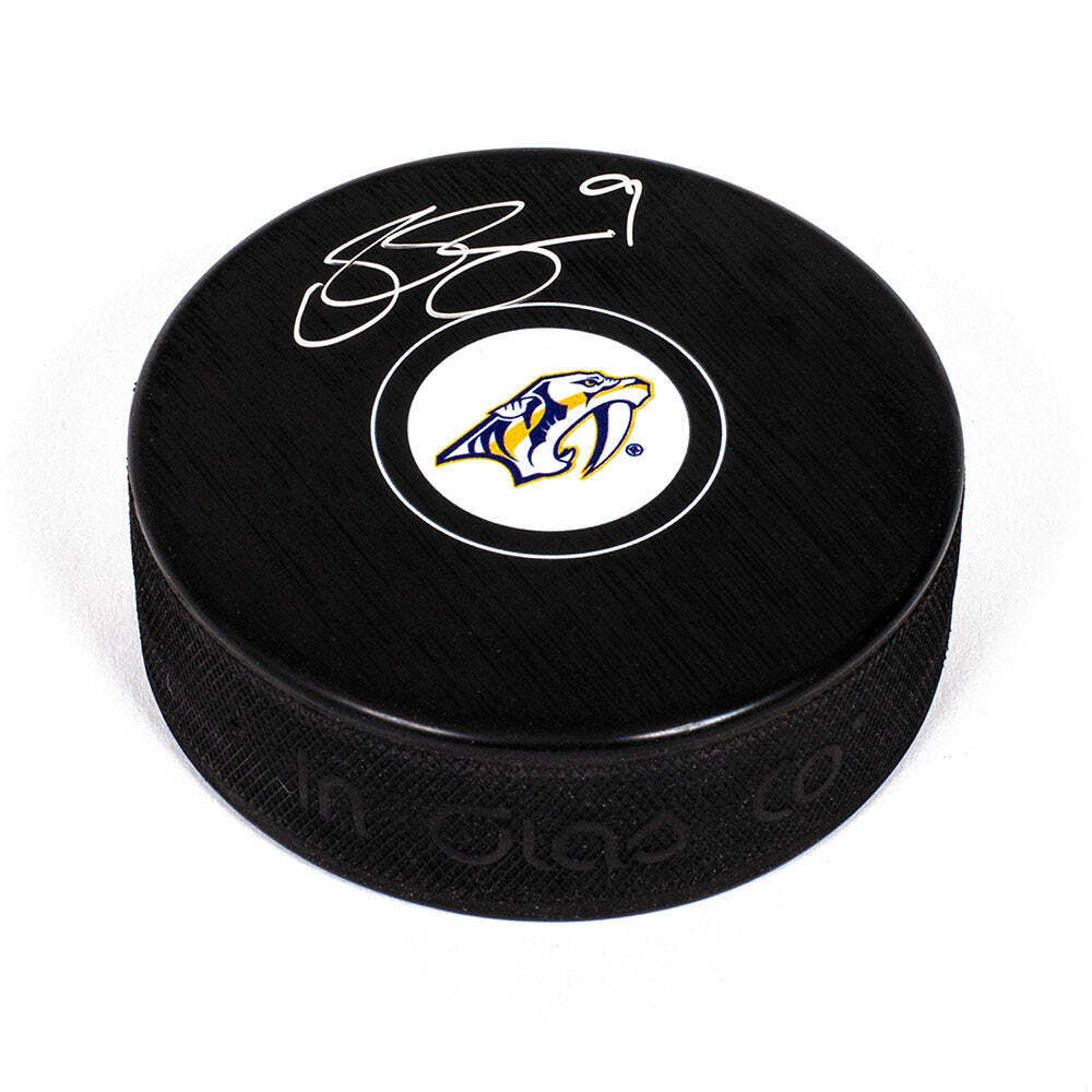 Filip Forsberg Nashville Predators Autographed Hockey Puck Image 1