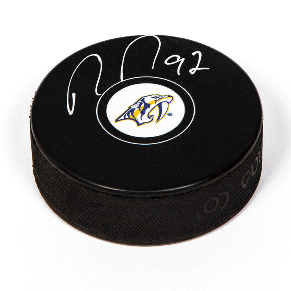 Ryan Johansen Nashville Predators Autographed Hockey Puck Image 1