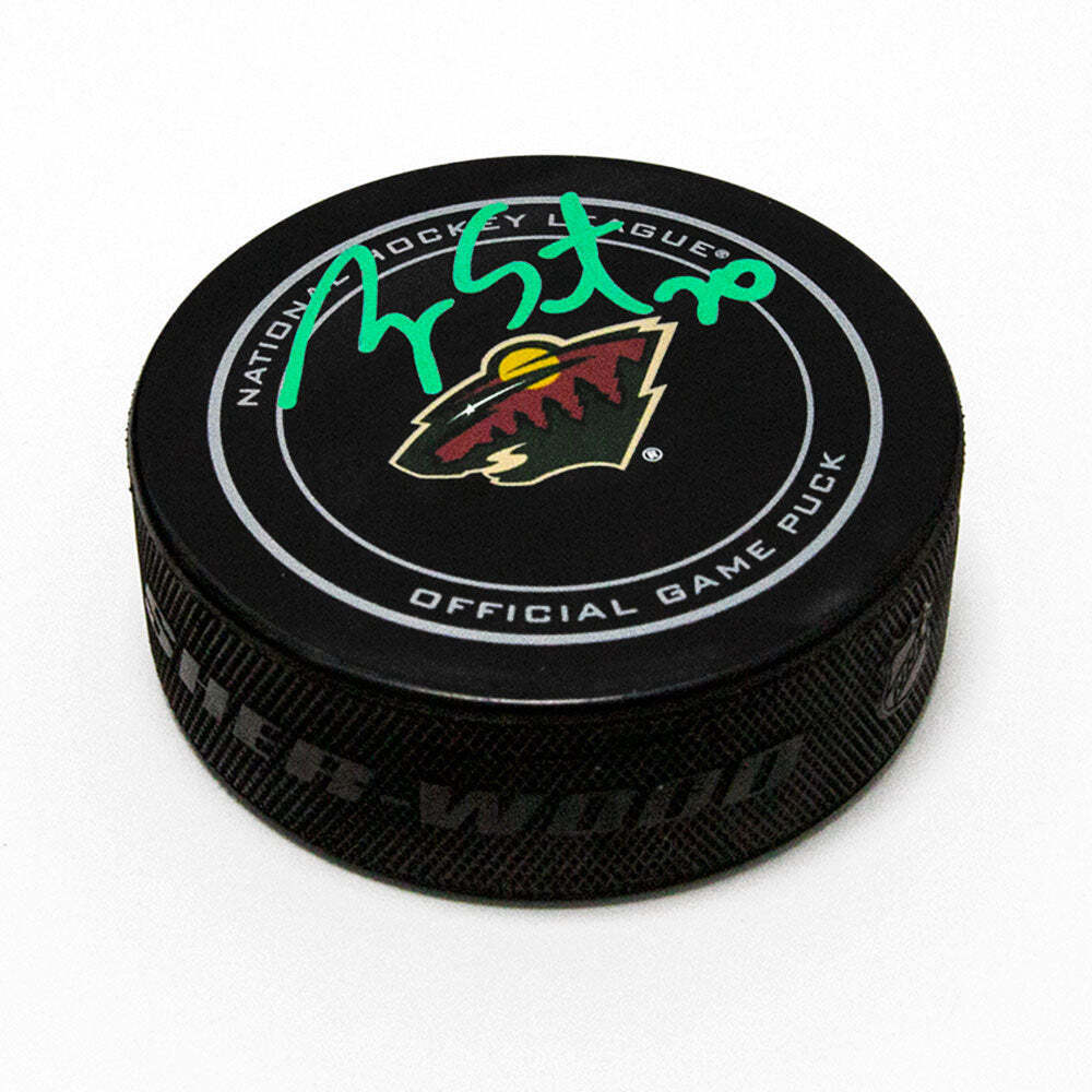 Ryan Suter Minnesota Wild Autographed Official Game Puck Image 1