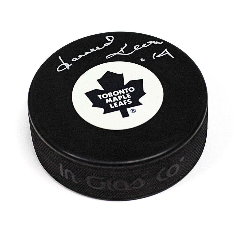 Dave Keon Toronto Maple Leafs Autographed Captain Era Hockey Puck Image 1