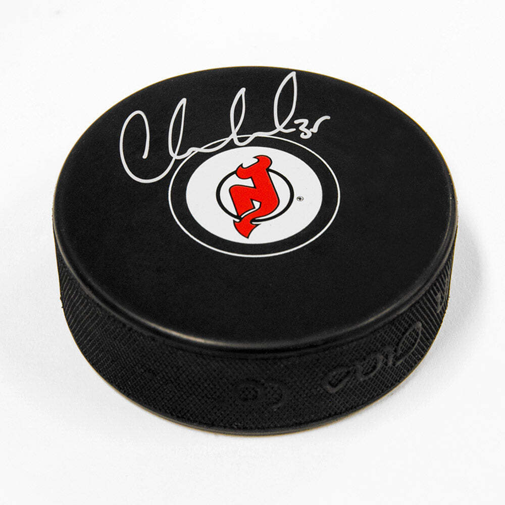 Cory Schneider New Jersey Devils Autographed Hockey Puck Image 1