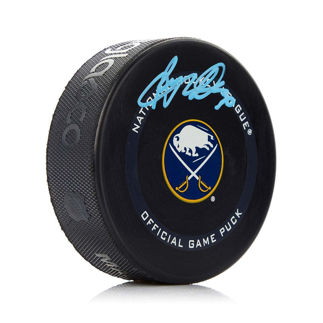 Ryan Miller Buffalo Sabres Signed Official Game Puck Image 1