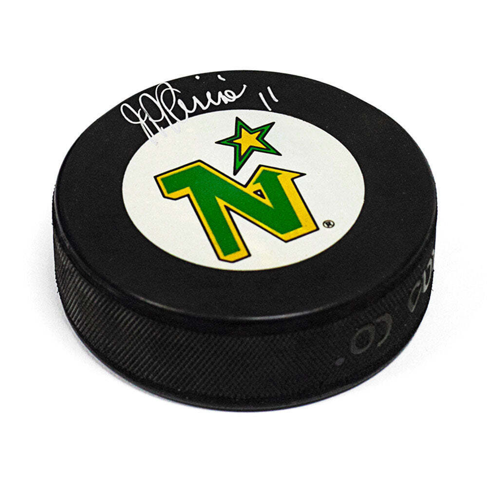 JP Parise Minnesota North Stars Autographed Hockey Puck Image 1