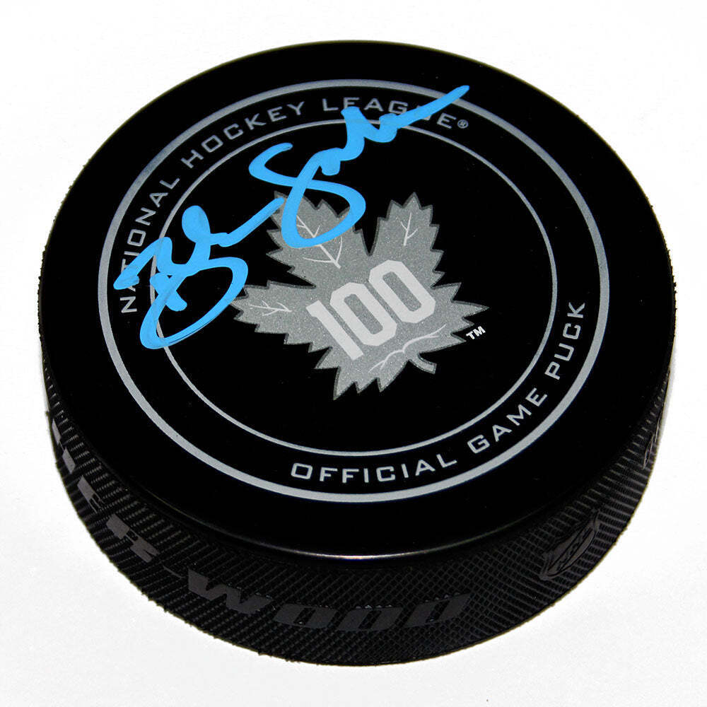 Brendan Shanahan Toronto Maple Leafs Signed Centennial Official Game Puck Image 1
