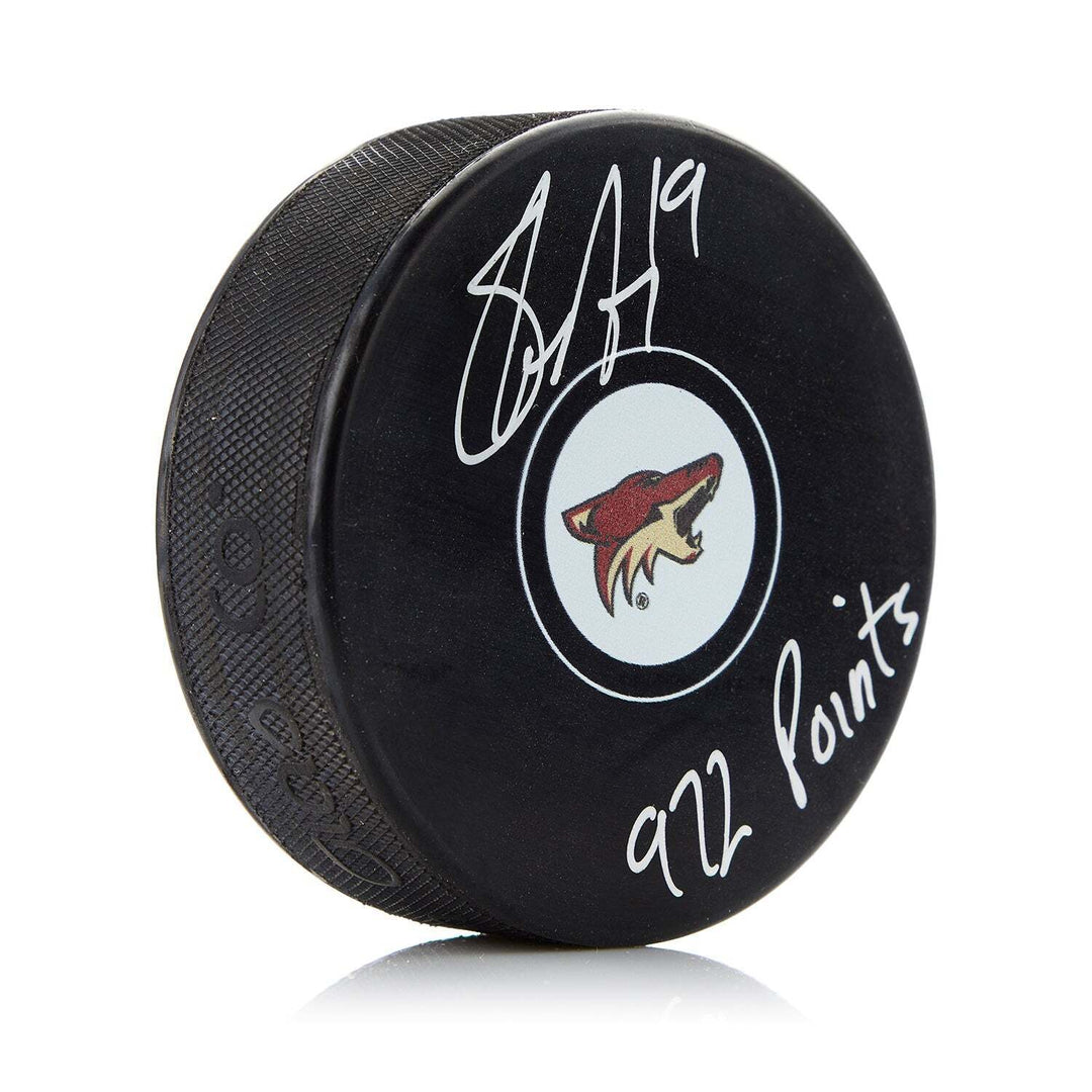 Shane Doan Arizona Coyotes Signed Autograph Model Puck with 972 Points Note Image 1