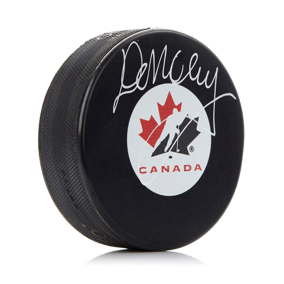 Don Cherry Team Canada Autographed Hockey Puck Image 1