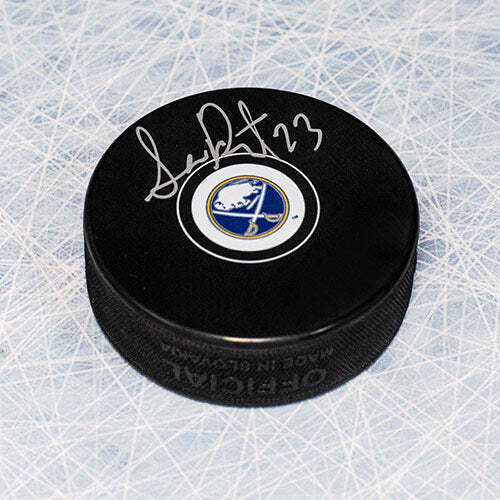 Sam Reinhart Buffalo Sabres Autographed Hockey Puck Image 1